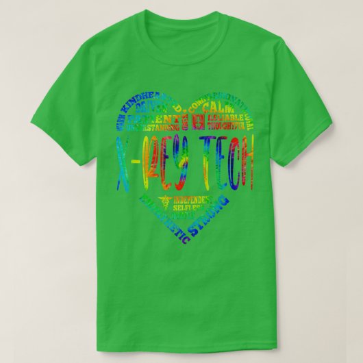 XRey Tech Gefärbte Krawatte NurseS Week Nurse Day T-Shirt (Design vorne)