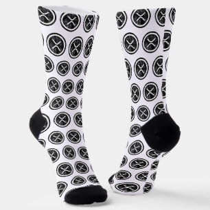 XRP abgenutzte schwarze Münz-Logo-Socken Socken