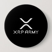 XRP Army Quote Hodl Crypto Cryptowährungs-Meme Button (Vorderseite)