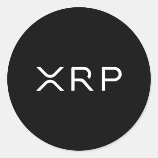 Xrp Coin Ripple Kryptowährung Geldwäscheschuh bis Runder Aufkleber
