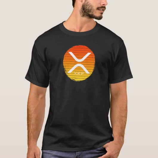 Xrp Crypto Feuer Circle Design Kryptowährungs-Hodl T-Shirt (Vorderseite)