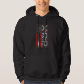 XRP Crypto Kryptowährung American Flag Meme Hoodie (Vorderseite)