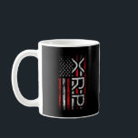 XRP Crypto Kryptowährung American Flag Meme Kaffeetasse<br><div class="desc">Spaß-Crypto-Mem-Design für Fans der XRP-Kryptowährung,  die XRP & den XRP-Ledger glauben,  ist die Zukunft von Geld & globalen Zahlungssystemen,  die Blockchain-Technologie nutzen. Verfügt über Not leidende amerikanische Flagge XRP Kryptowährungsdesign mit XRP Logo als Sterne.</div>
