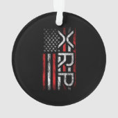 XRP Crypto Kryptowährung American Flag Meme Ornament (Rückseite)
