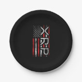 XRP Crypto Kryptowährung American Flag Meme Pappteller (Vorderseite)