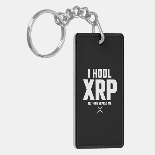 XRP Crypto Kryptowährung Hodl XRP Funny Quote Schlüsselanhänger (Vorderseite links)