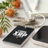 XRP Crypto Kryptowährung Hodl XRP Funny Quote Schlüsselanhänger (Vorderseite rechts)