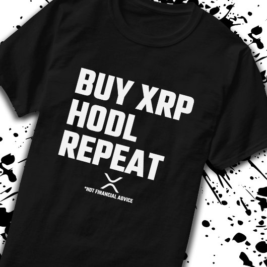 XRP Crypto Kryptowährung kaufen XRP Hodl Wiederhol T-Shirt