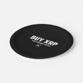 XRP Crypto Meme Not Financial Advice Disclaimer Pappteller (Schrägansicht)