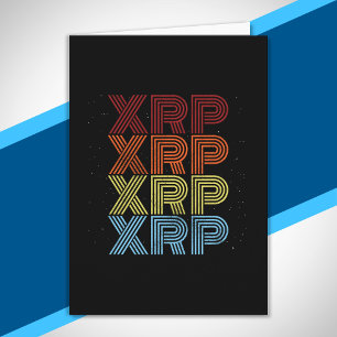 XRP Crypto Retro Vintage Cryptowährungs-Meme Karte