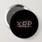 XRP Crypto Währung Kryptowährung American Flag Button (Vorne & Hinten)