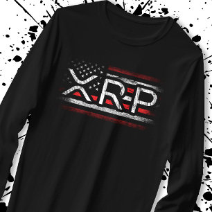 XRP Crypto Währung Kryptowährung American Flag T-Shirt