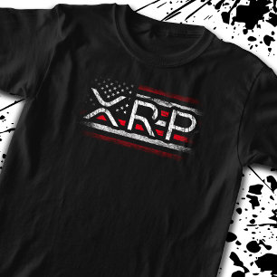 XRP Crypto Währung Kryptowährung American Flag T-Shirt