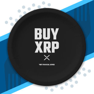 XRP Crypto - XRP Kryptowährung - XRP kaufen - XRP Pappteller
