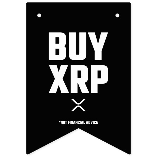 XRP Crypto - XRP Kryptowährung - XRP kaufen - XRP Wimpelkette (Erste Fahne)
