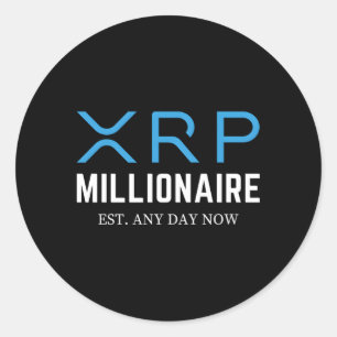 Xrp Cryptowährung Millionär Runder Aufkleber