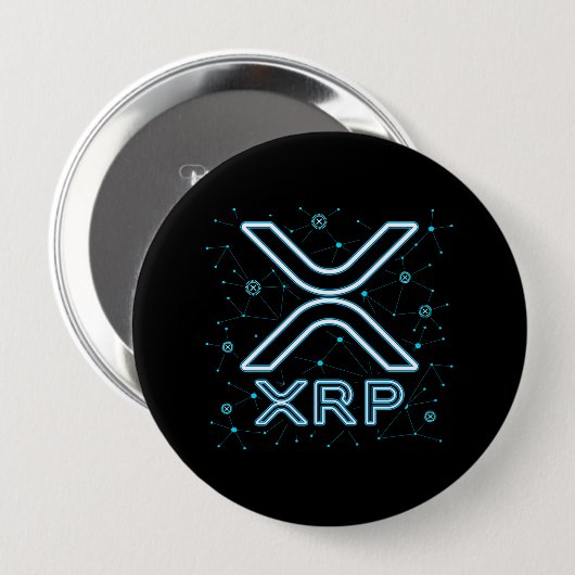 XRP Cryptowährung XRPL Blockchain Crypto Stars Button (Vorne & Hinten)