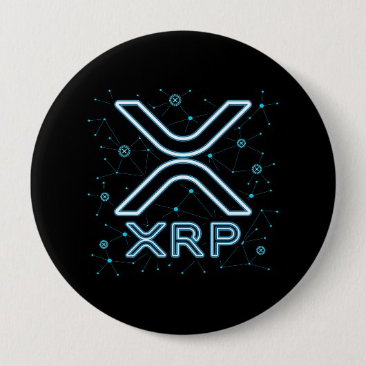 XRP Cryptowährung XRPL Blockchain Crypto Stars Button (Vorderseite)