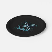 XRP Cryptowährung XRPL Blockchain Crypto Stars Pappteller (Schrägansicht)