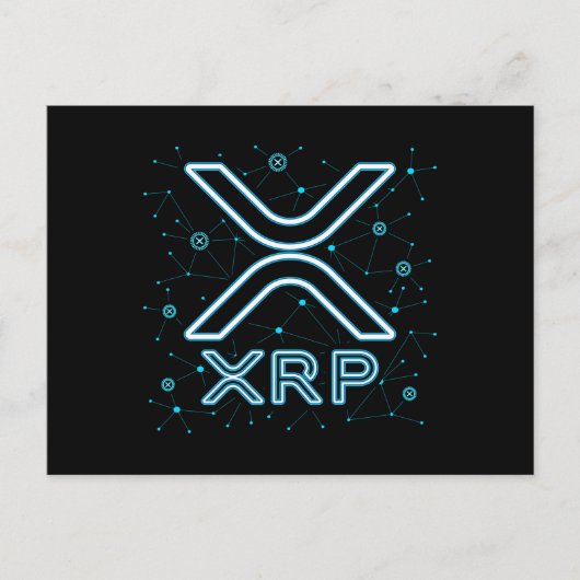 XRP Cryptowährung XRPL Blockchain Crypto Stars Postkarte (Vorderseite)