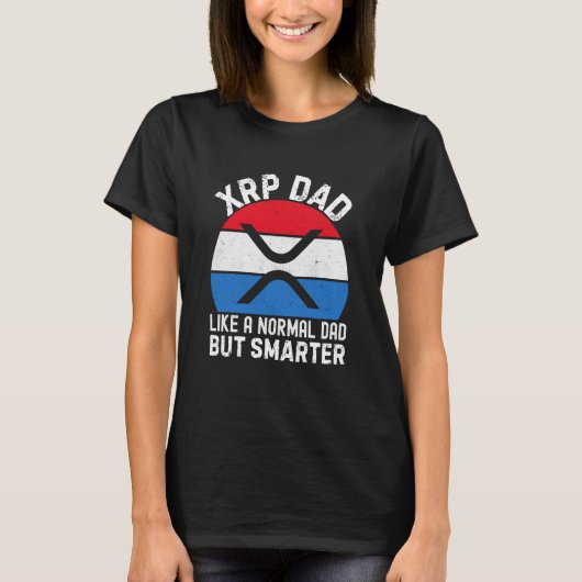 XRP Dad Crypto Merchandise Definition Flag T-Shirt (Vorderseite)