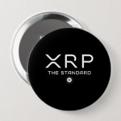 XRP Der Standard-Zitat Crypto Meme Cryptowährung Button (Vorne & Hinten)