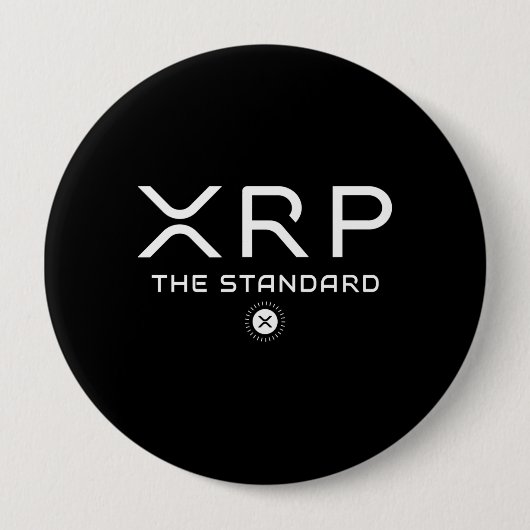 XRP Der Standard-Zitat Crypto Meme Cryptowährung Button (Vorderseite)