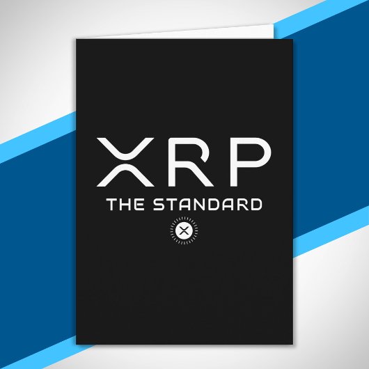 XRP Der Standard-Zitat Crypto Meme Cryptowährung Karte