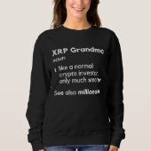 XRP Grandma Crypto Sweatshirt (Vorderseite)