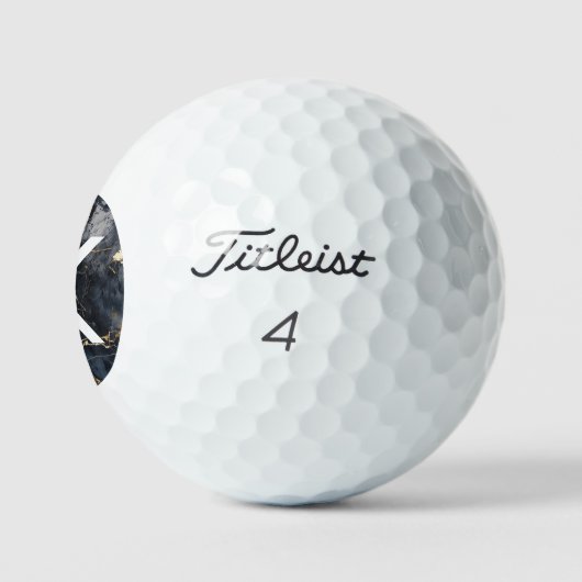 XRP Indigo Marble Titleist Pro V1 Golf Ball (Logo)