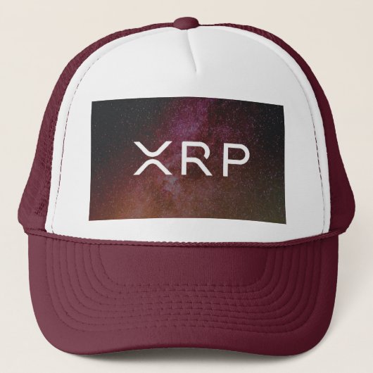 xrp, kastanienbraune Hutkappe der Kräuselung Truckerkappe (Vorderseite)