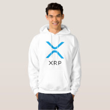 XRP Kräuselungblauer u. schwarzer Logo| Hoodie