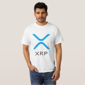 XRP Kräuselungs-blaues u. schwarzes Wert-Shirt des T-Shirt (Vorne ganz)