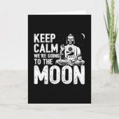 XRP Kryptowährung auf den Mond Behalten Calm Crypt Karte (Vorderseite)