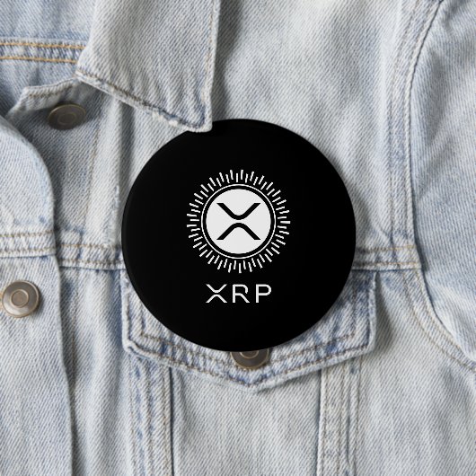 XRP Kryptowährung Krypto Decorative Circle Logo Button (Beispiel)