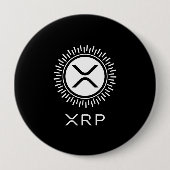 XRP Kryptowährung Krypto Decorative Circle Logo Button (Vorderseite)