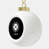 XRP Kryptowährung Krypto Decorative Circle Logo Keramik Kugel-Ornament (Rechts)