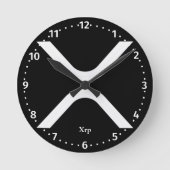 XRP-Kryptowährung Runde Wanduhr (Vorderseite)