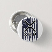 XRP Kryptowährung USA Button (Vorne & Hinten)