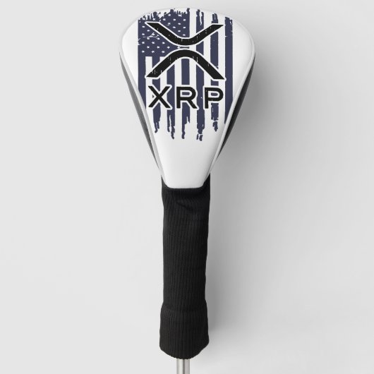 XRP Kryptowährung USA Golf Headcover (Vorderseite)