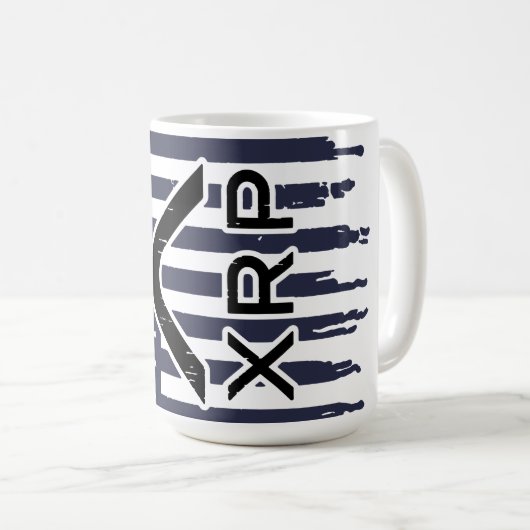 XRP Kryptowährung USA Kaffeetasse (VorderseiteRechts)