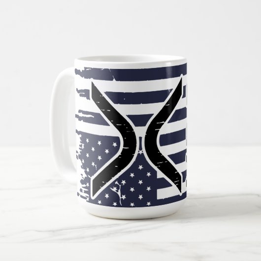 XRP Kryptowährung USA Kaffeetasse (Vorderseite Links)