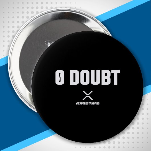 XRP Meme Crypto Kryptowährung 0 Zweifel Zitat Button