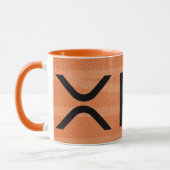 xrp, orange Tassenschale der Kräuselung Tasse (Links)