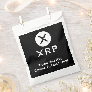 XRP Party Schwarz-Weiß-Krypto-Währung Geschenktütchen