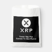 XRP Party Schwarz-Weiß-Krypto-Währung Geschenktütchen (Vorderseite)