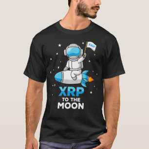 XRP Rakete zum Mond HODL rp bis zum Mond Krypto T-Shirt