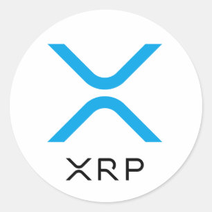 XRP Ripple Blue & Black Logo   Aufkleber