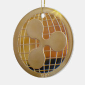 XRP Ripple Gold RundeOrnament Keramik Ornament (Links)