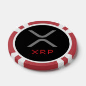 XRP Ripple Grau & Rot Logo | Poker Chips (Einzeln)